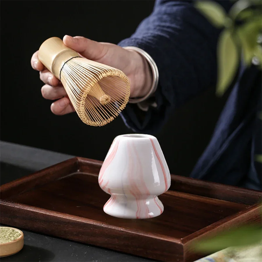 Matcha Whisk And Spoon Set With Stand Japanese Tea Tool 3 Piece_voghion.com