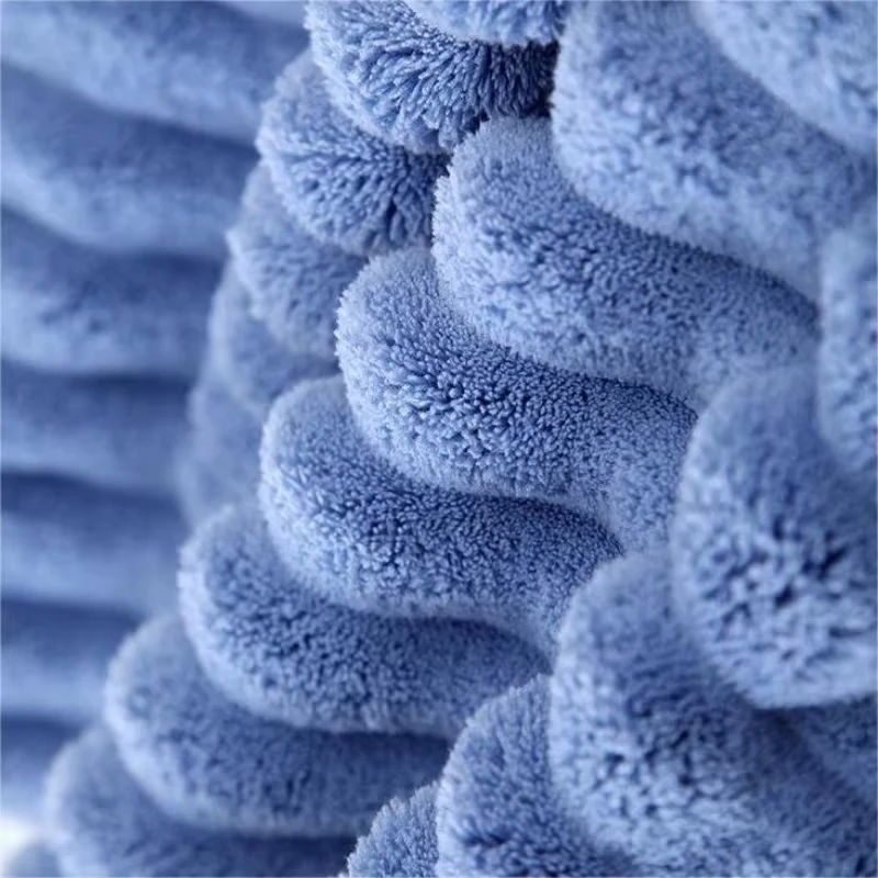 Coral fleece towel, large bath towel, thickened face towel, household quick drying, absorbent, soft and non shedding towel 4
