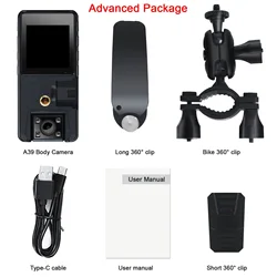Compact 1080P HD Rotating Mini Camcorder with 3000mAh Battery - Only Camera (Advanced Package)