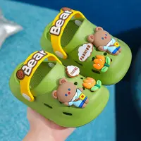 Children Baby Shoes for Boys Girls New Cute Cartoons Kids Mules Clogs Summer Soft Sole Garden Beach Slippers Sandals Cave Hole 2