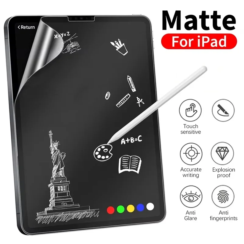 Pellicola Protettiva Opaca per iPad 10a 9a 8a 7a 6a 5a Generazione Pro 11 2022, Protezione Schermo per iPad Mini 7 6 Air 5 4 3 2 1