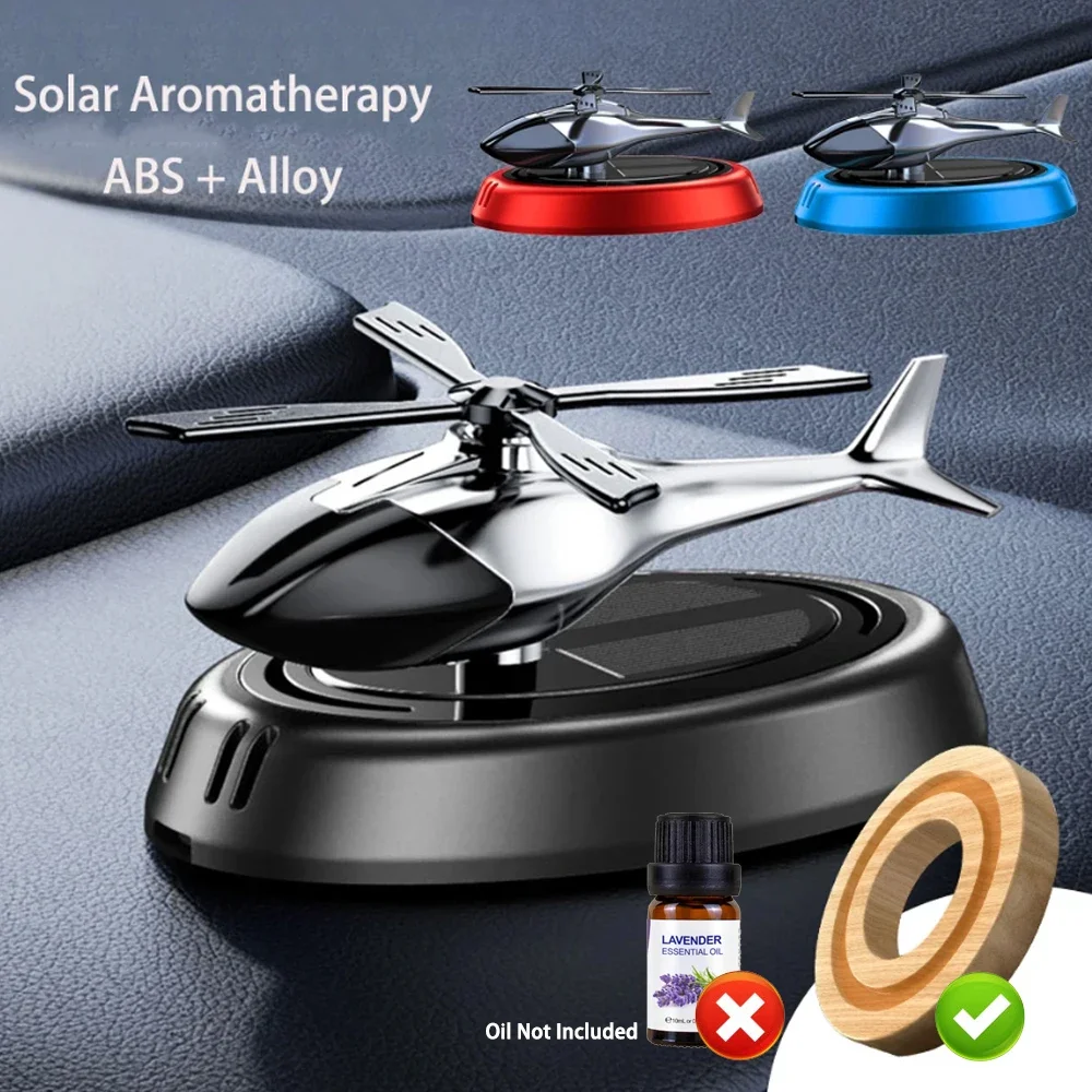 Solar Power Car Air Freshener with Rotating Propeller