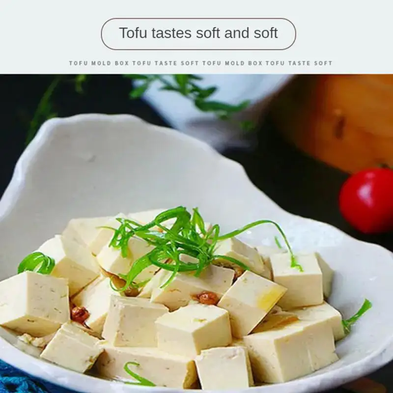 Diy Plastic Homemade Tofu Maker Press Mold Kit Making Machine Set Soy Pressing Mould Cheese Cloth Cuisine Chinese Food Tool tofu mold