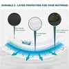 Luxury Waterproof Fitted Bed Sheet With Elastic Band Black Golden White Anti-slip Adjustable Mattress Cover Mattress Protector 3