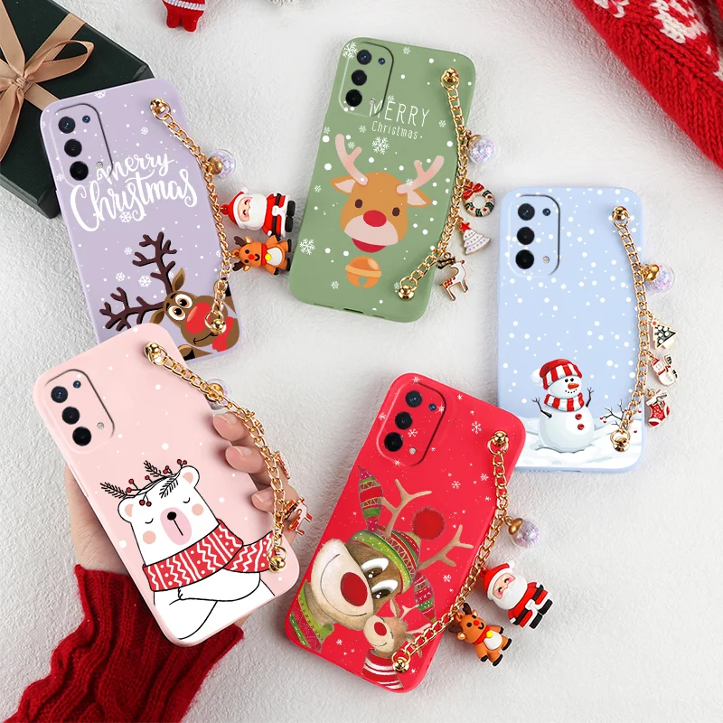 Funda De Navidad Para IPhone 12/12 Pro - Diseño De Copo De Nieve Y Papá Noel, TPU Suave, Protección Antigolpes