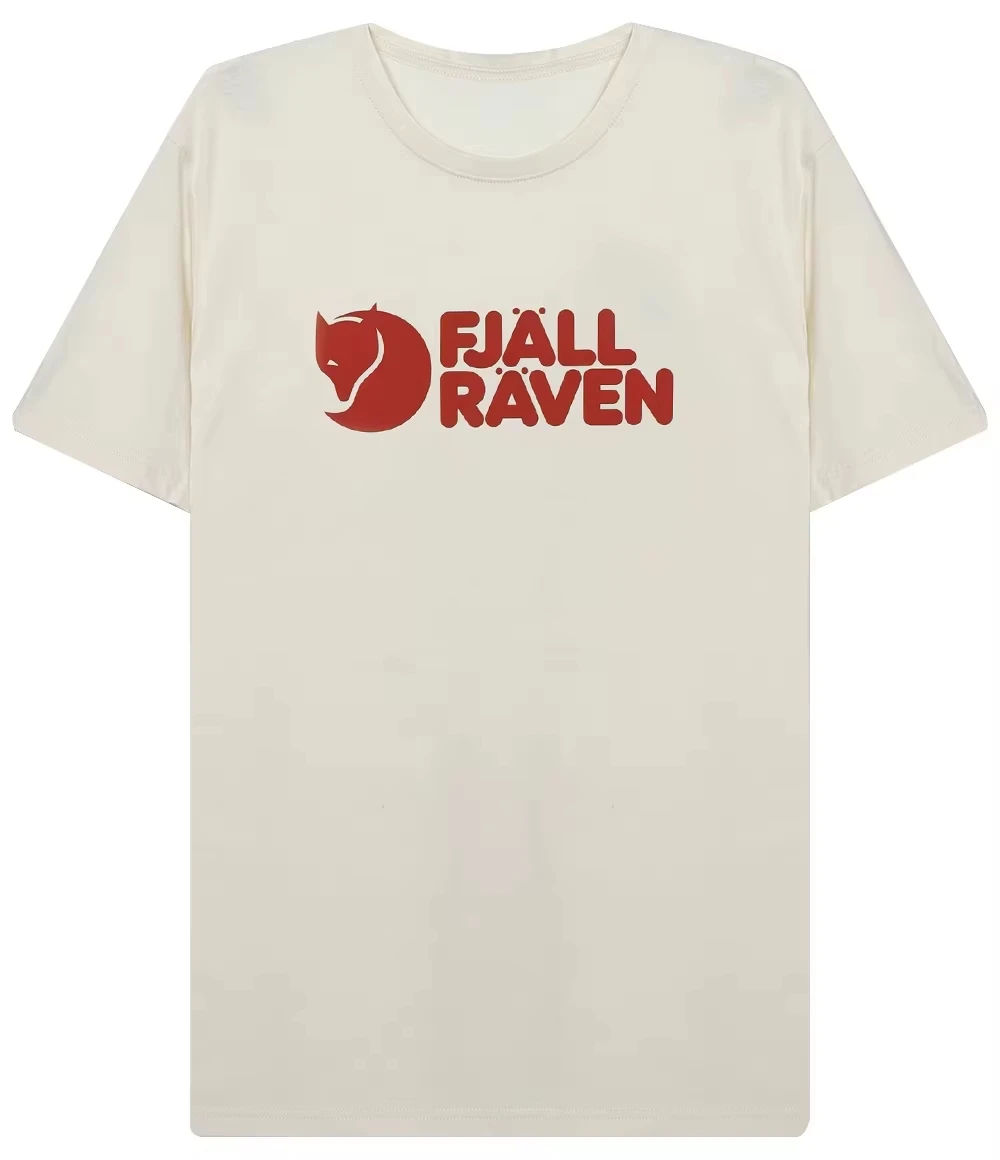 Men's Shirts FJALLRAVEN Arctic Fox Classic Print Casual Crew Neck Short Sleeve Loose Sports T-Shirt Tops Men Clothing Tee
