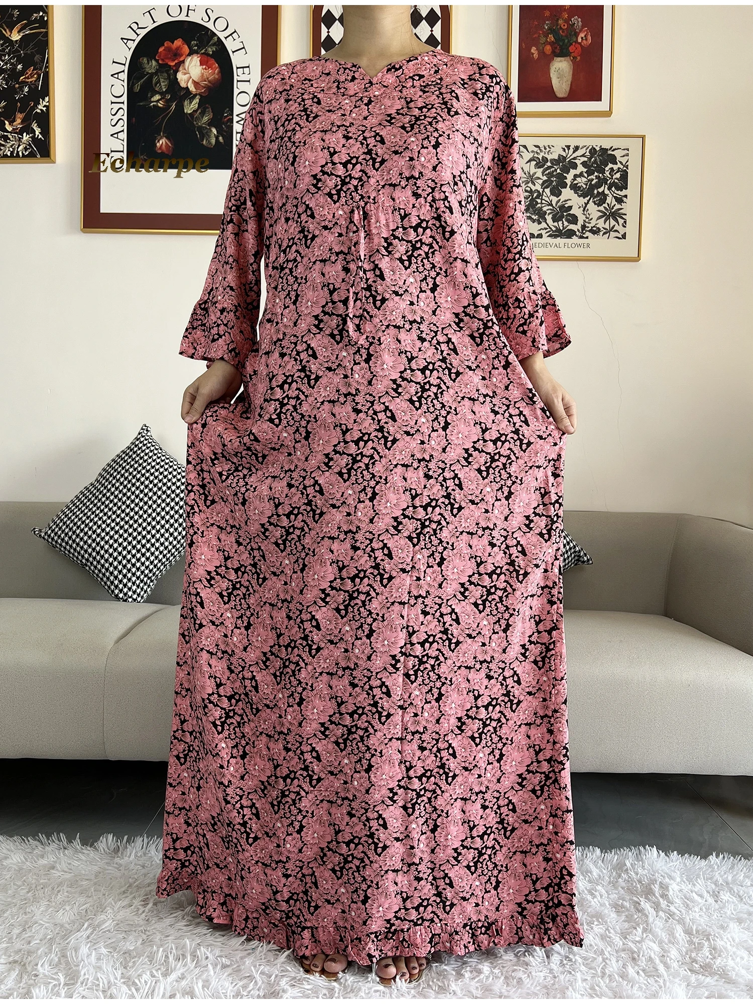 Fashion Casual Cotton Long Maxi Dresses Maxi Dress Plus Size