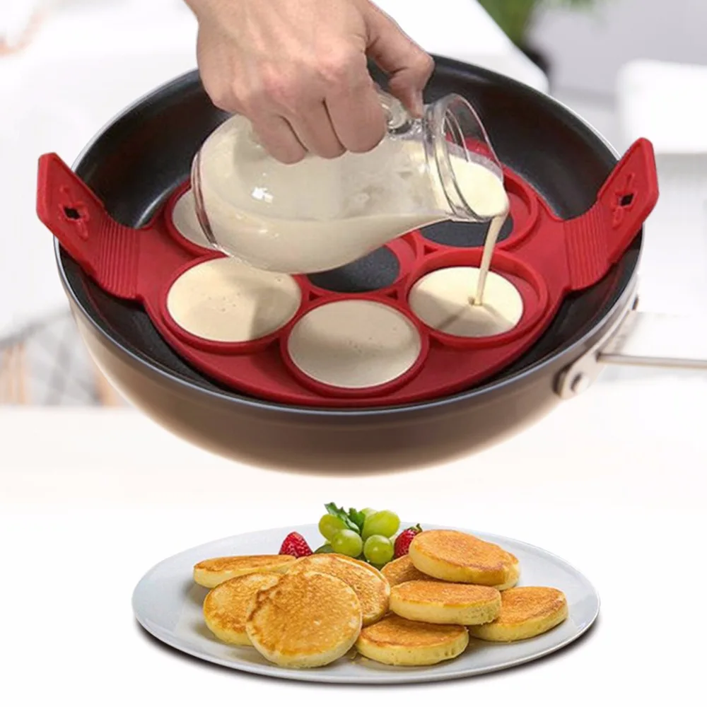 

Egg Pancake Mold Silicone Non-Stick Omelette Forming Omelet Mold Kitchen Baking Accessories