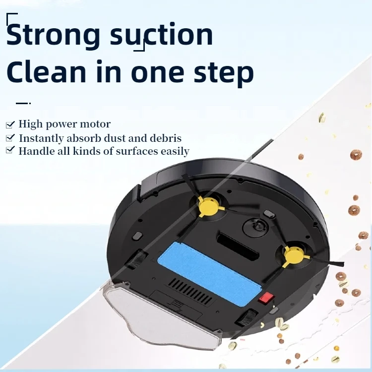 Sweeping Robot: Powerful Suction, Dry and Wet Cleaning, Household Cleaning, Ultra-Thin Design for Cleaning the Entire House - 3