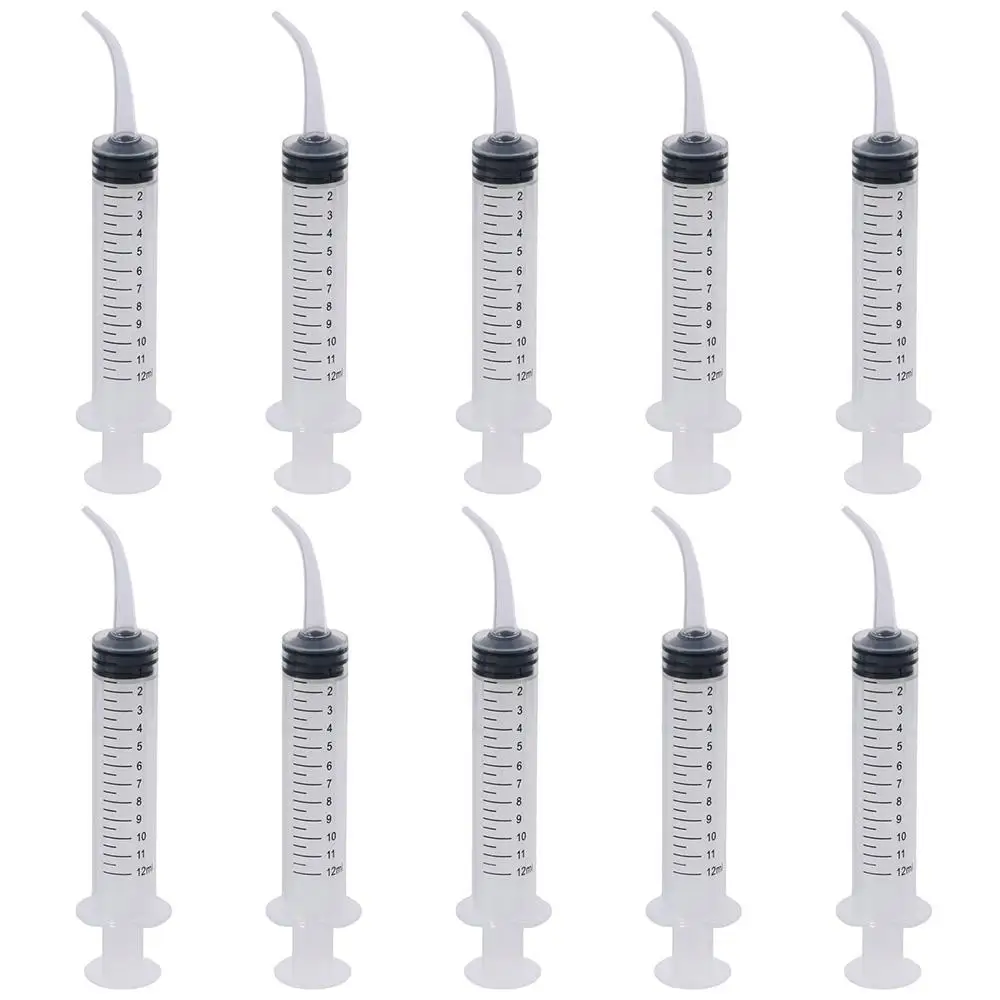 Refilling No Needle 12 ml Syringes for Liquid Plastic Transparent Plastic Syringe Liquid Dispensing Measuring Liquids