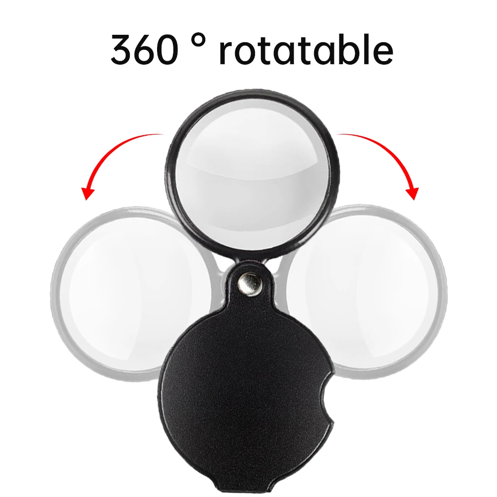 Magnifying Glass Reading Magnifier 10X 50/60/70MM For Kids Senior Pocket