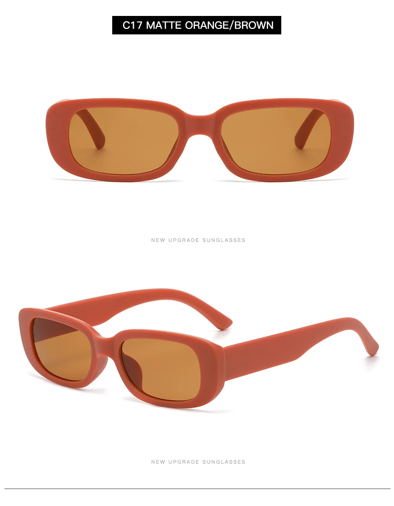 2 stücke/3 stücke Kleine Rechteck Rahmen Sonnenbrille Für Frauen Männer Candy Farbe Y2K Mode Sonnenbrille Vintage Outdoor brillen UV400 – Detail 24