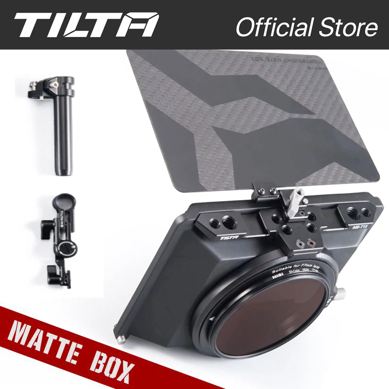 

TILTA MB-T15 4*5.65 Matte Box for DSLR Mirrorless Camera Lens Ring 55-77mm for BMPCC 6K A7 GH5 5D4
