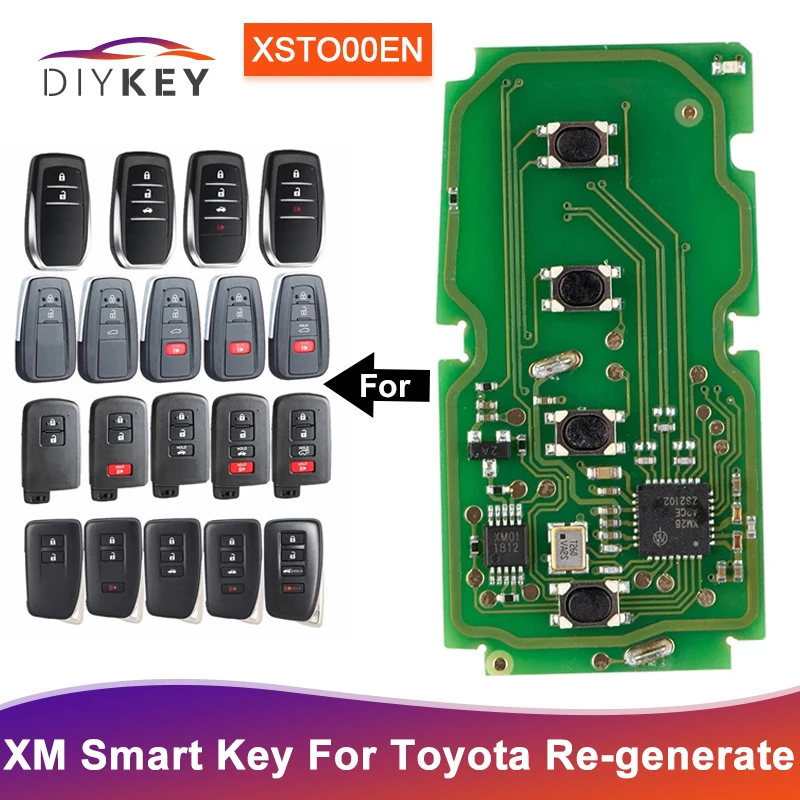 Xhorse Xm Smart Key Xsto00en Universal Remote Key 8a Für Toyota Corolla  Rav4 Camry Land Cruiser Levin Lexus Re-generate & rewrite