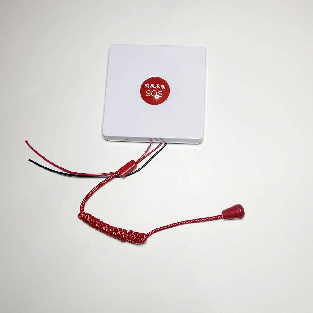 10Pcs Wall Mounted Wired Emergency Call Button With Digging Rope 86mm Box Waterproof Switch For Hospital Bed Washroom SOS