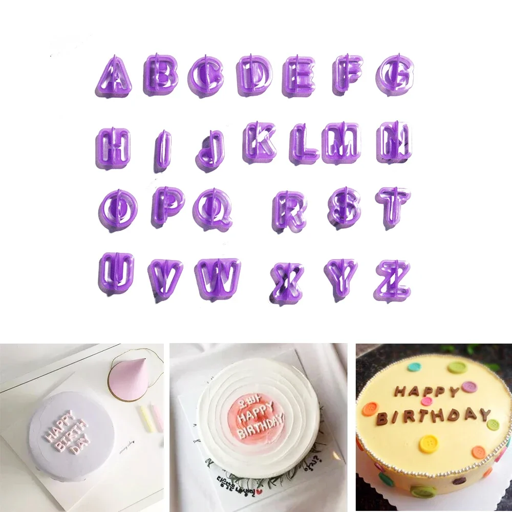 40pcs Alphabet Cake Molds Cookie Cutter Figure Letter Diy Fondant Mold  Number Sugar Cake Mould Baking Decorating Kitchen Tools - Cake Tools -  AliExpress