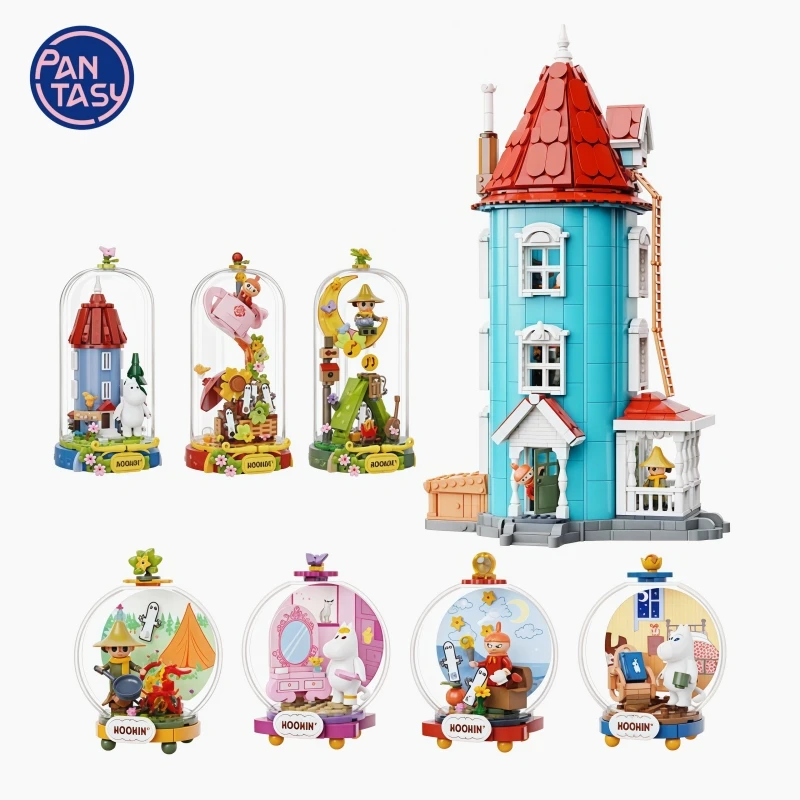 PAN TASY Il Tè del Pomeriggio di Little My Set di Costruzioni, Scena di Tea Party con Figure Dettagliate, Giocattolo Creativo per Adulti, Idea Regalo per Collezionisti e Appassionati