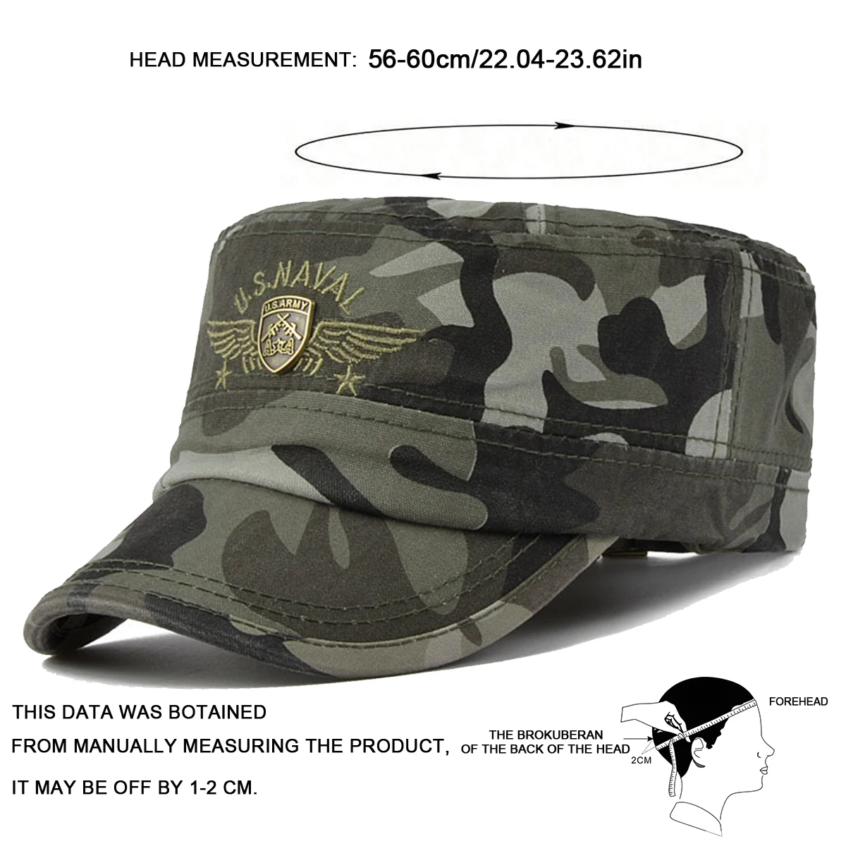 Fashion USNAVAL Letter Embroidery Baseball Cap Spring Autumn Outdoor Adjustable Casual Hats Men Flat Top Captain Military Caps baseball cap,flat cap,camouflage baseball cap,cap hat,flat vintage cap