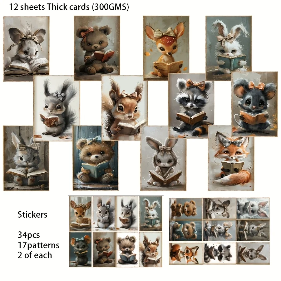 50PCS Card Sticker & Envelope Set – DIY Holiday Flag Crafts, Scrapbooking Supplies,... - SKU CSES2125 - UGI Packaging