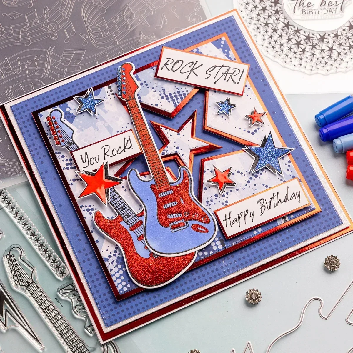 볼 스포츠 셔츠 골프 다트 보드 스타 해피 취미 와인 병 기타 금속 커팅 다이 실리콘 스탬프 스크랩북 스텐실 DIY