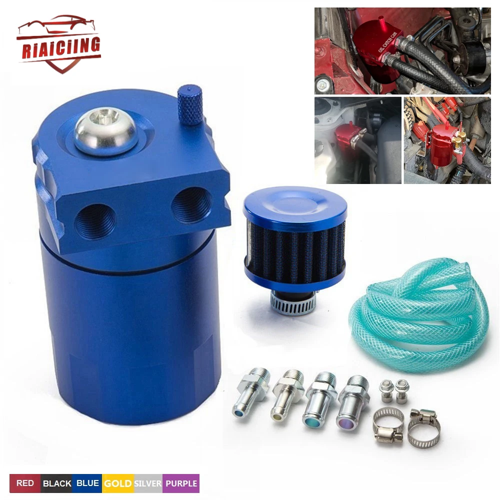 Vendita Calda Automobili Filtra Olio Di Alluminio Può Serbatoio Serbatoio/Serbatoio Dell'Olio Con Filtro Universale 9Mm / 13Mm / 15Mm Raccordi