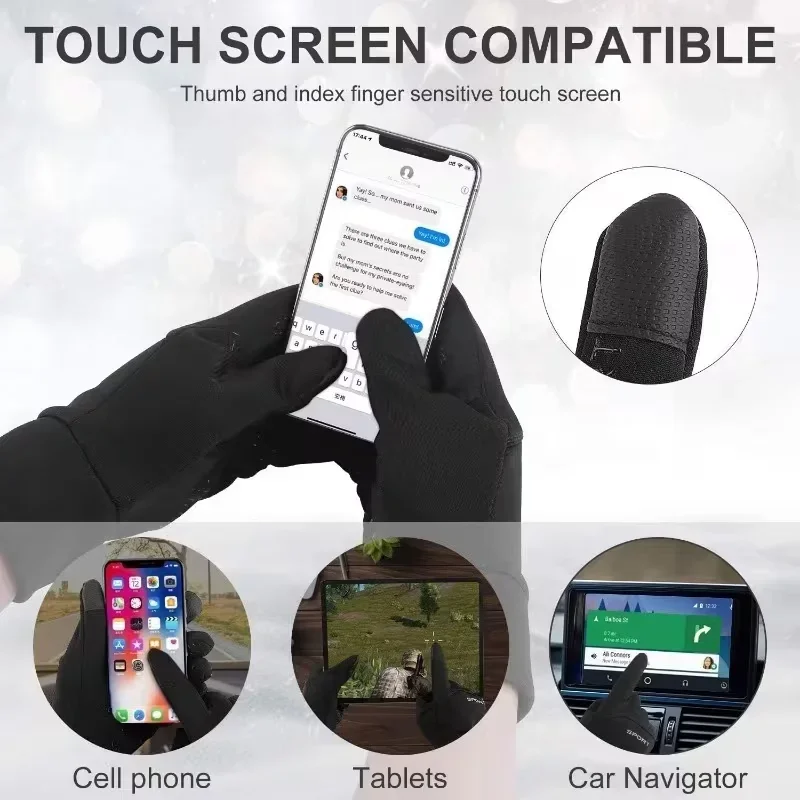 Winter Warm Sports Gloves Suitable for Outdoor Activities, Compatible with Touch Screens, Designed Specifically for Cold Weather