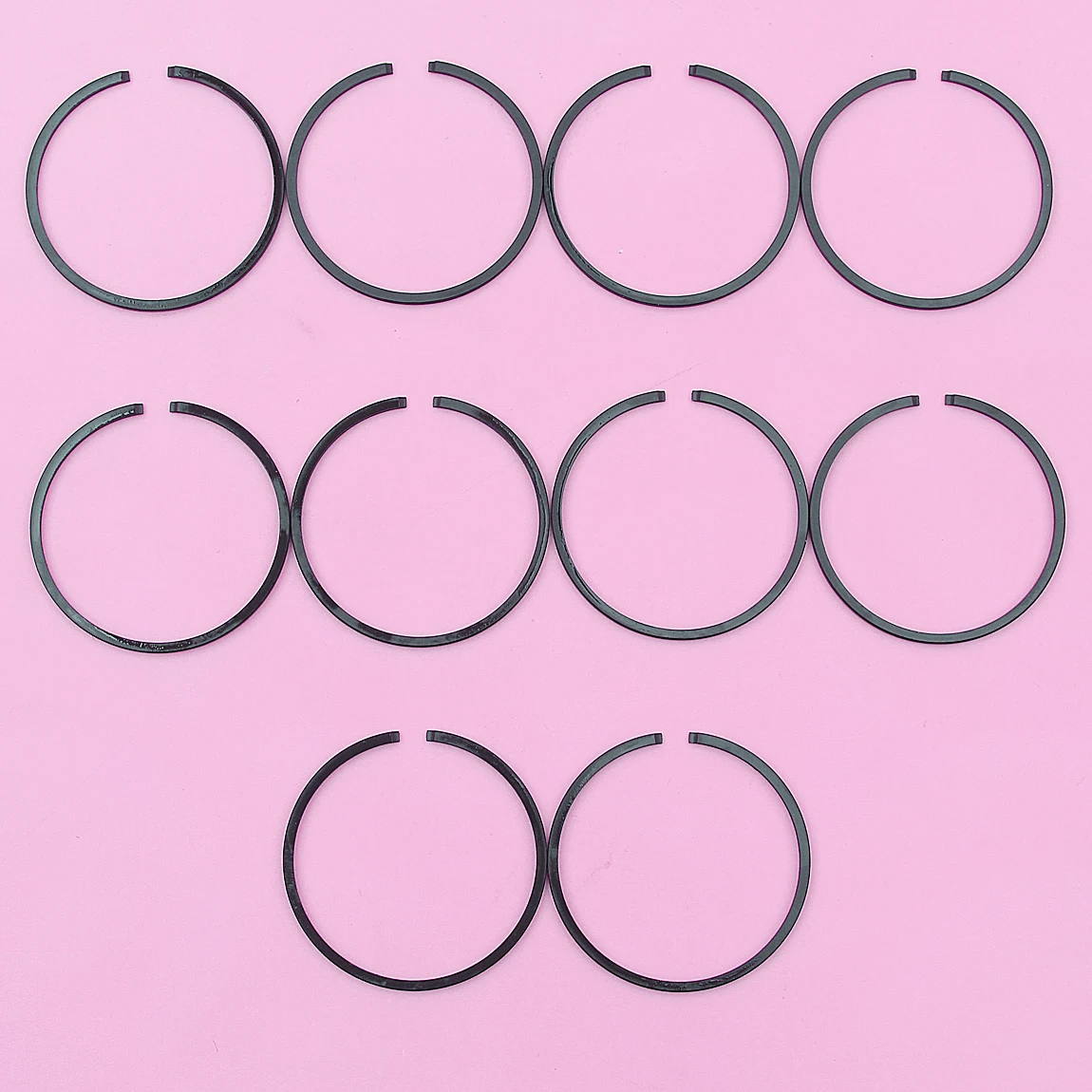 10pcs 35mm x 1.2mm Piston Ring Kit For Trimmer Brush Cutter Chainsaw Replacement Spare Parts Garden Tool Parts