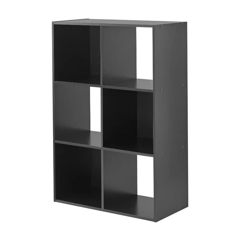 

Mainstays 6-Cube Storage Organizer, Black furniture storage cabinet