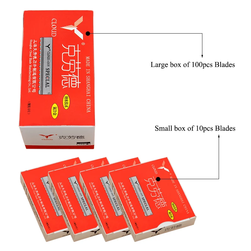50/100pcs Safety Hair Knife Razor Blade Stainless Steel Hairdressing Trimmer Thinning Blade Salon Shaving C0013A razor blade scraper razor blade razor blades safety razor razor shaver mini razor