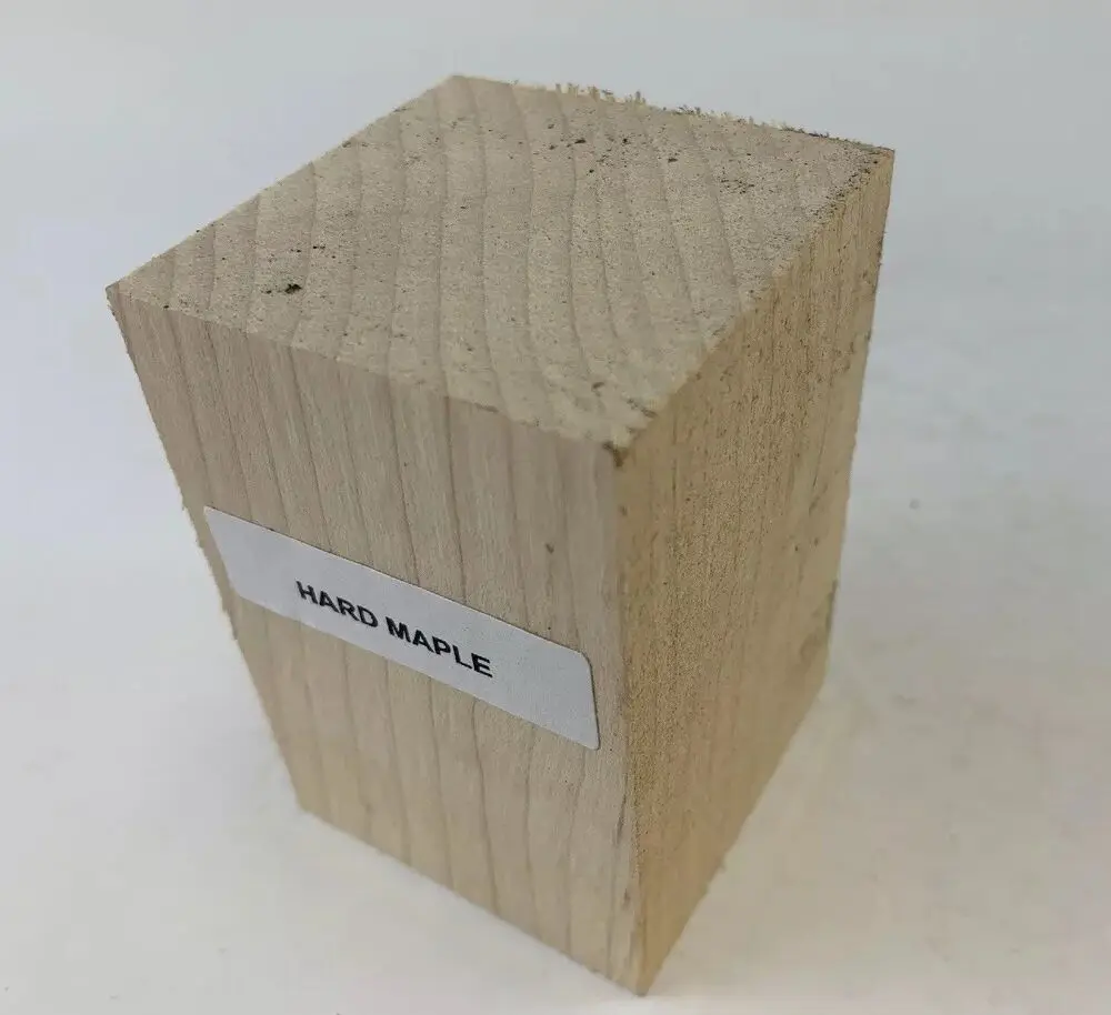 

Красивые заготовки для бутылок из твердого кленового дерева, 2x2x3 дюйма