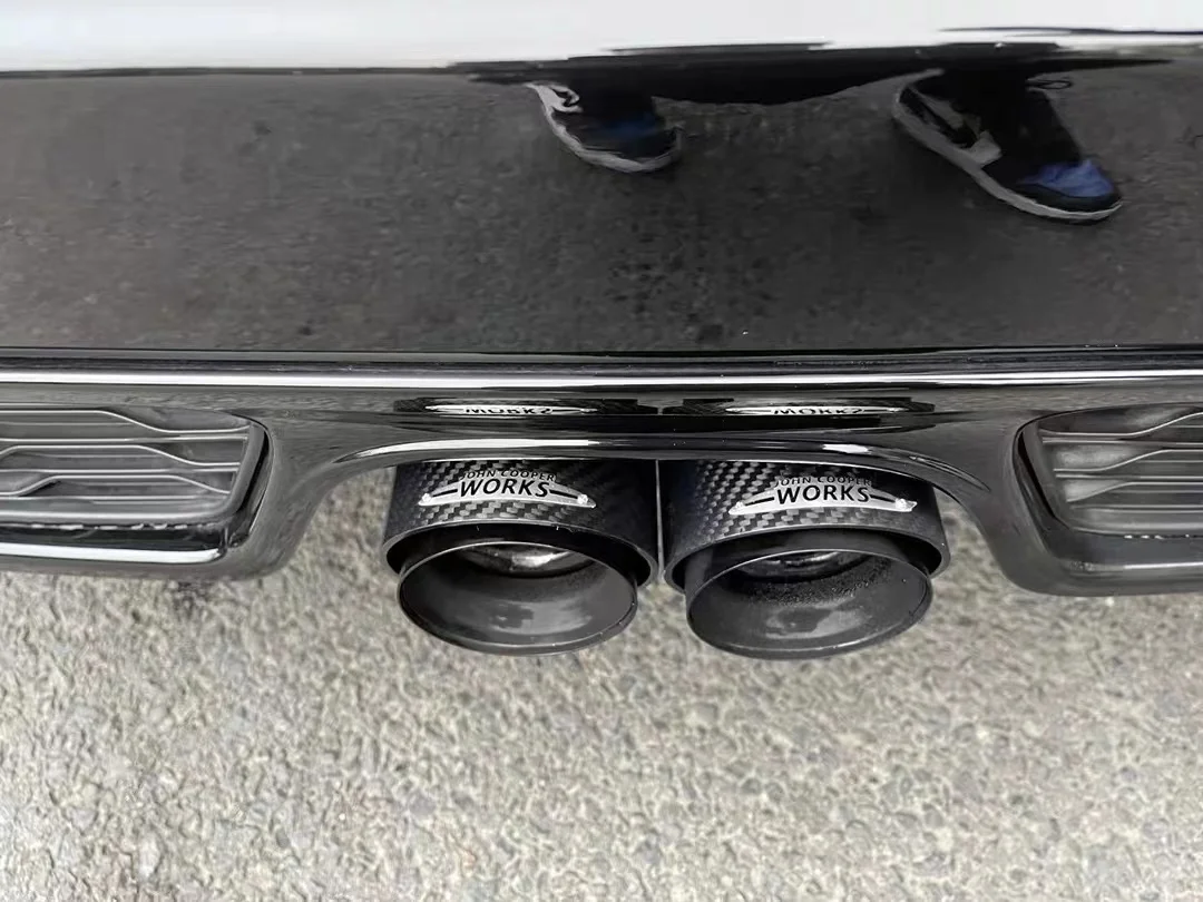 Silenciador de escape de carbono para mini jcw cooper s, r55, r56, r57, r58, r59, r60, r61, f54, f56, f57, f60, 1 pe&ccedil;a