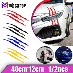 Auto Car Sticker Reflective Monster Claw Scratch Stripe Marks Headlight Decal Car Stickers 40cmX12cm car accessories