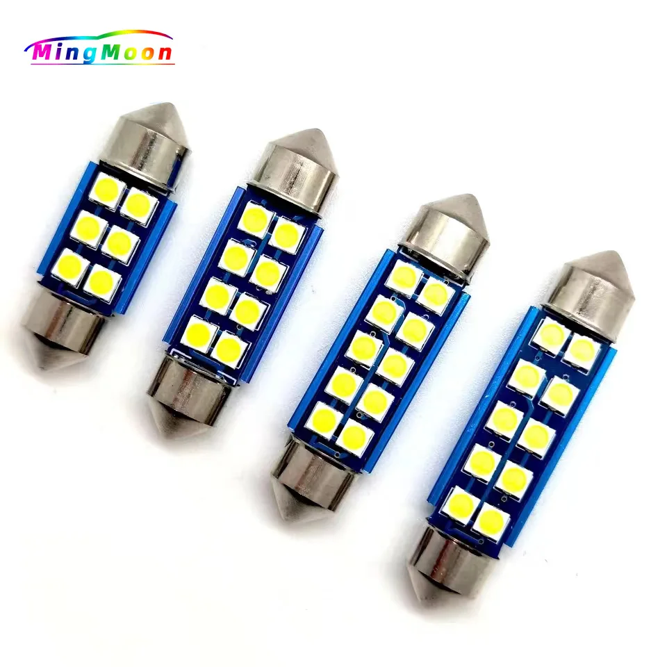 

200pcs ERROR FREE CANbus dome lamps 31mm 36mm 39mm 41mm Festoon 10smd LED C5W led interior reading white bulbs