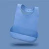 Adult Silicone Bib Elderly Eating Bib Waterproof Burping Cloth Large Size Unisex Adjustable Bib Reusable Elderly No-wash Protect 1