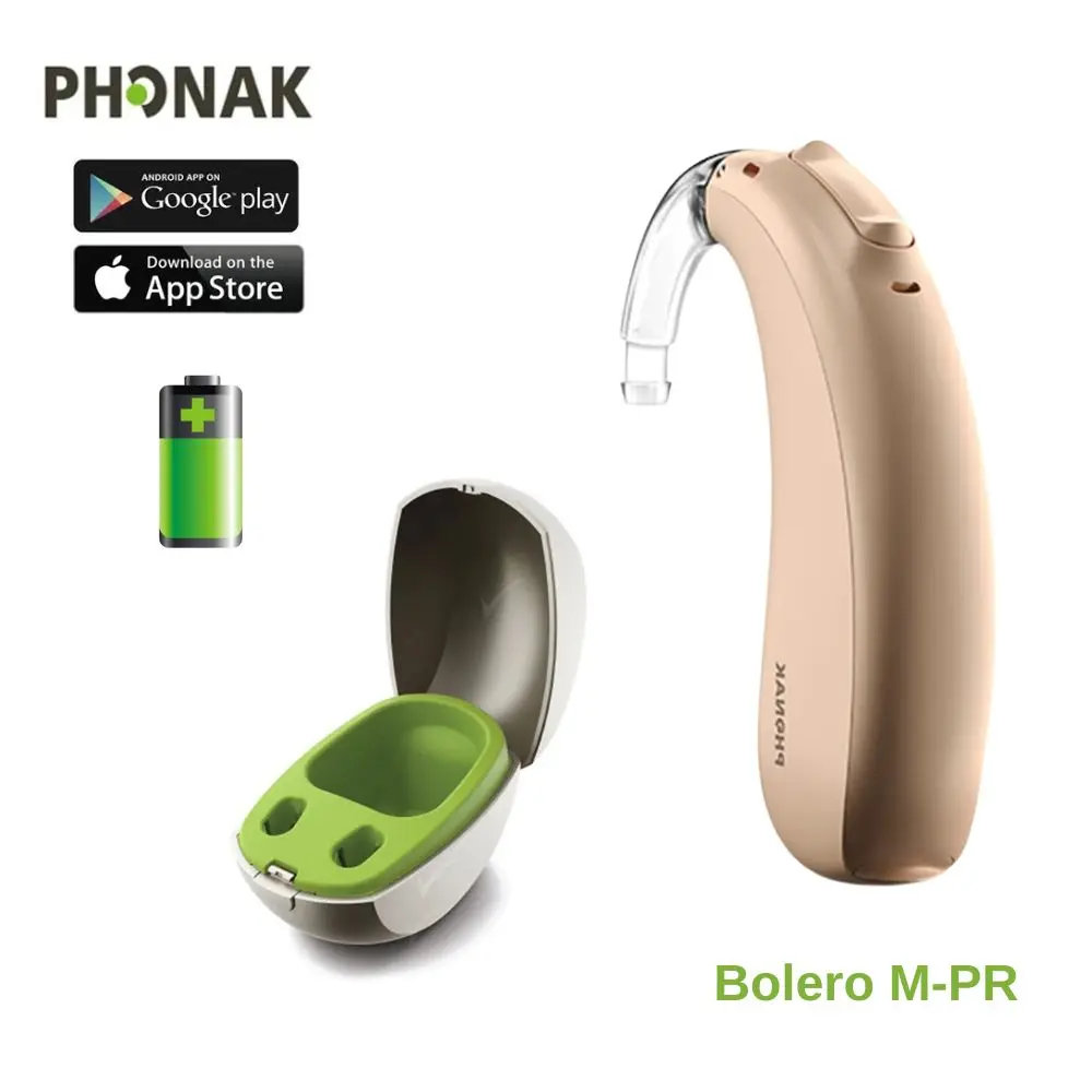Phonak hearing aids BTE bluetooth Bolero MPR rechargeable wireless