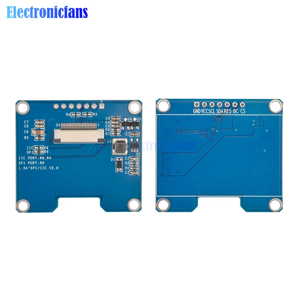 Адаптер для ЖК-экрана, 1,51 дюйма, 3,3 В, 24 контакта, разрешение SSD1309, 128*64, 7 контактов, интерфейс SPI IIC, 12864