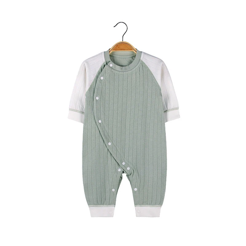 83242 Baby Boy Girls Jumpsuit Oneck Pink L230105 Rompers AliExpress