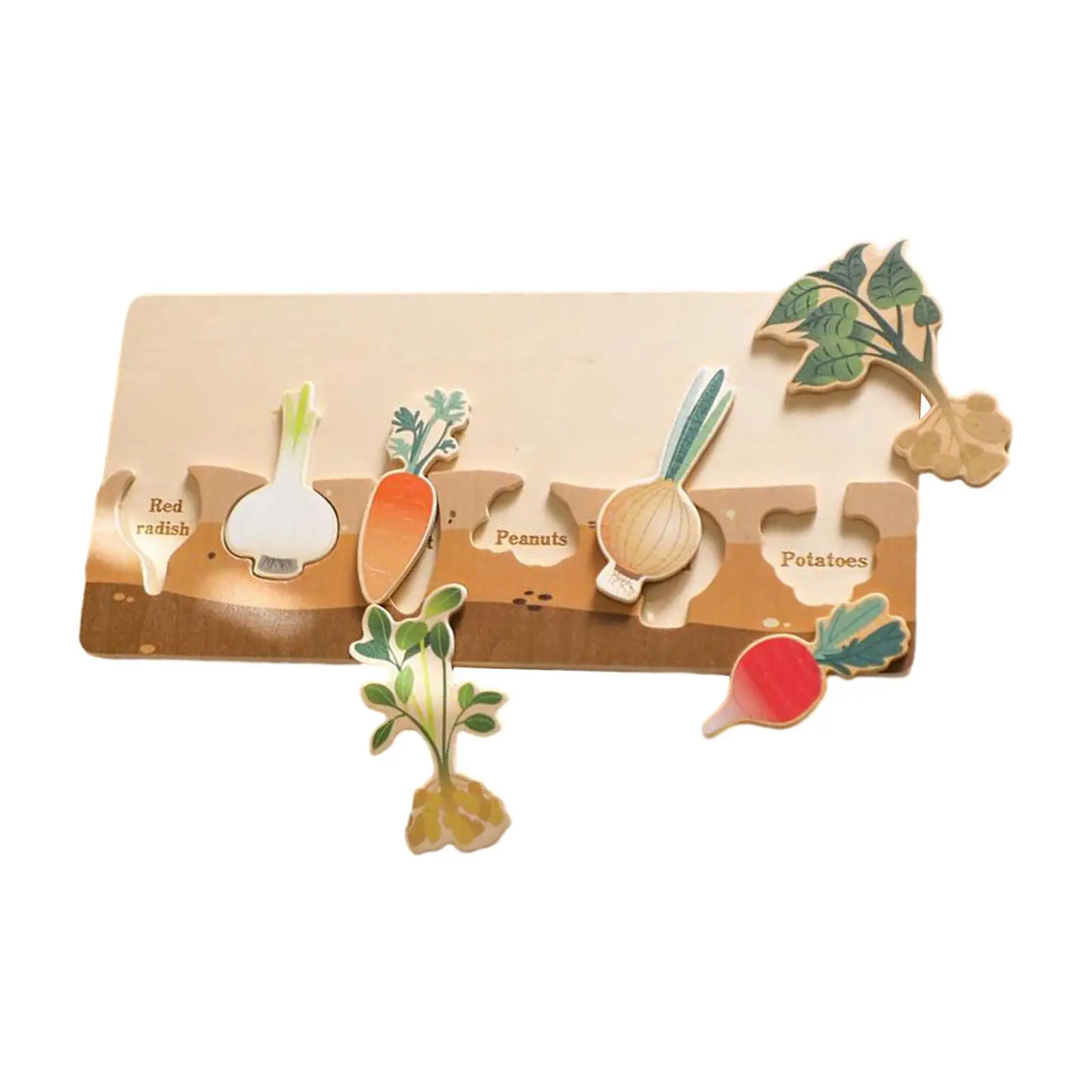 

Vegetable Matching Puzzle Toys Montessori Toys for Kids 4 5 6 Year Old