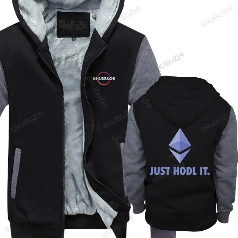 

Streetwear hoodies Men Ethereum Just Hodl It thick long Sleeves Cotton fleece Print Currency Crypto Cryptocurrency ETH