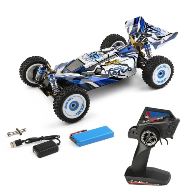 WLtoys 124017 1/12 2.4GHz RC Racing Car Off-Road Car High Speed Remote Control Crawler Racing Car 75km/h 4WD RTR Metal Chassis