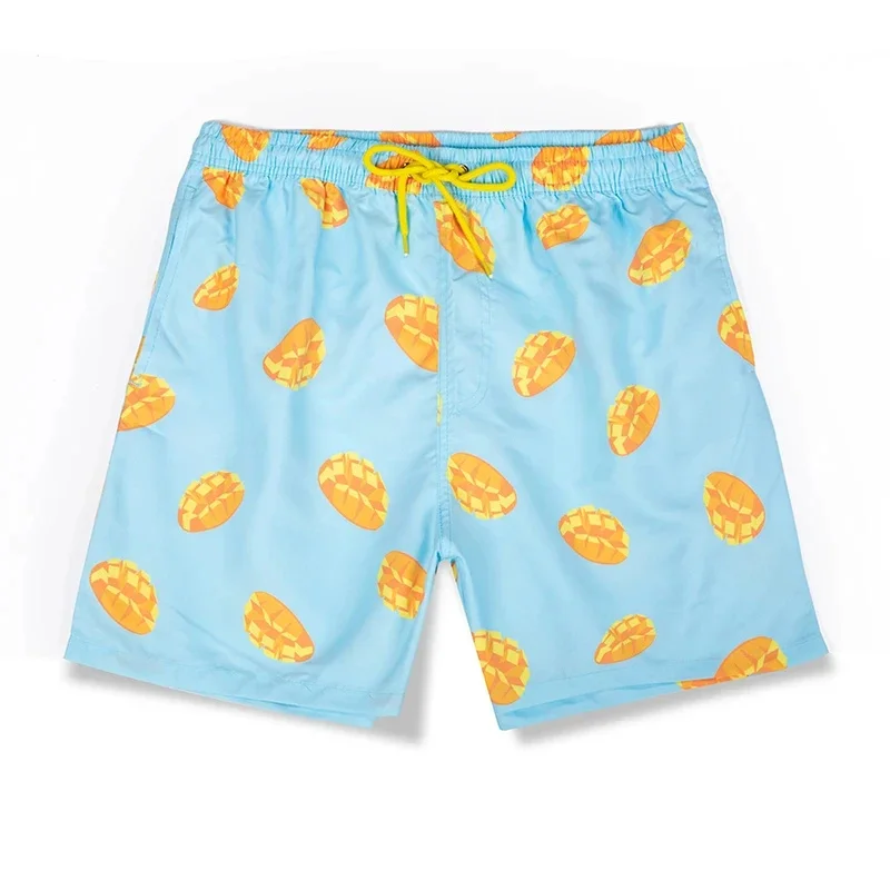 

Летние пляжные шорты в стиле Харадзюку для мужчин и детей, забавные уличные шорты с 3D-принтом фруктов, штаны для плавания Y2k