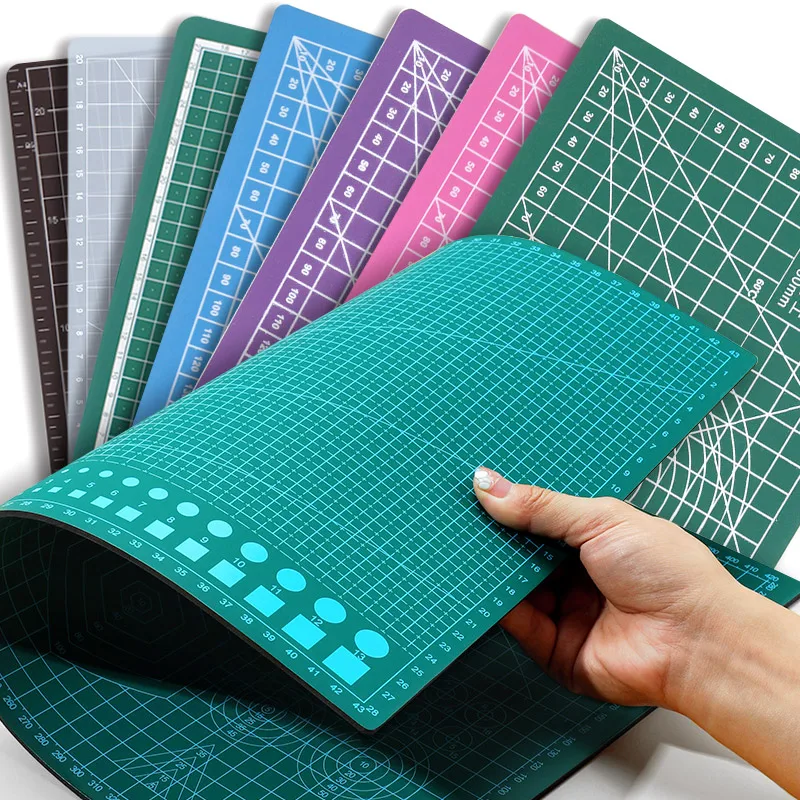 Self Healing PVC Cutting Mat, Double Sided, Gridded Rotary Cutting
