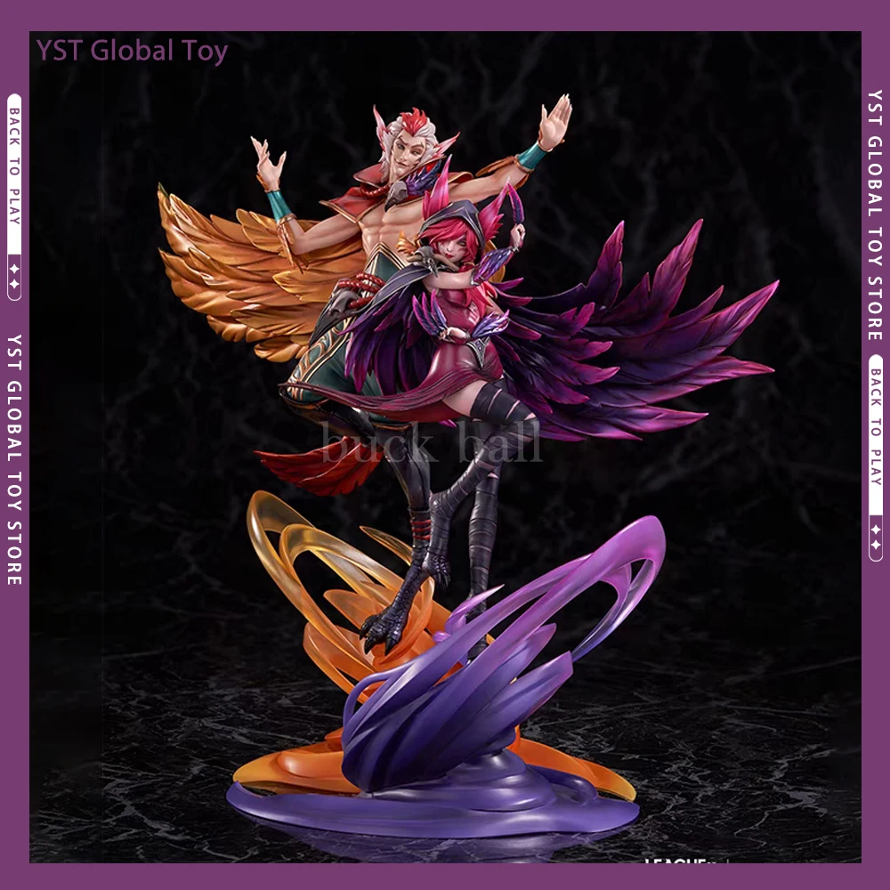 

Original League of Legends Action Figure HobbyMax LoL Rebel Xayah and Charmer Rakan Anime Figures Collectible Model Decora Gifts