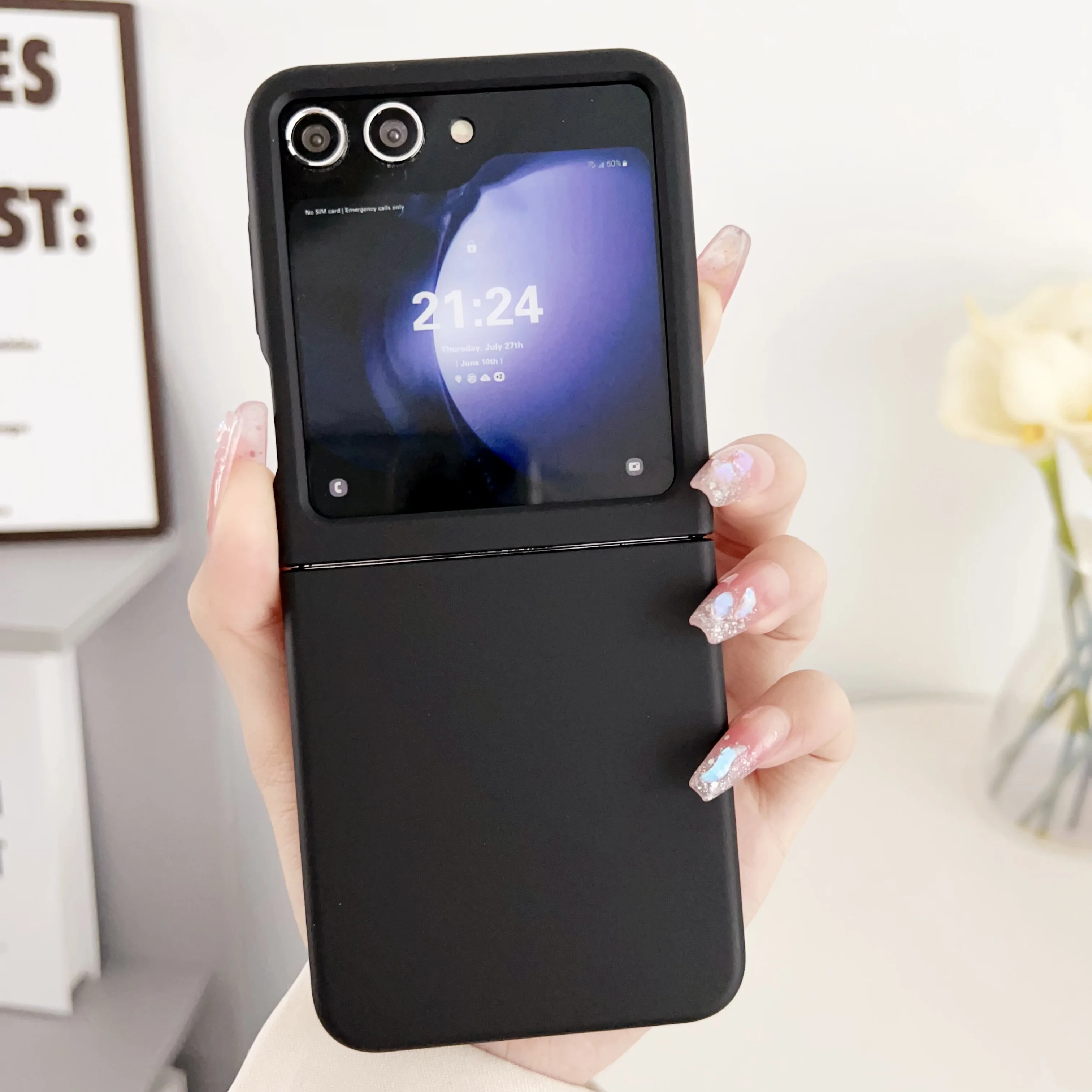 Sleek & Durable Plastic Skin Feel Protective Phone Case with Large Window
