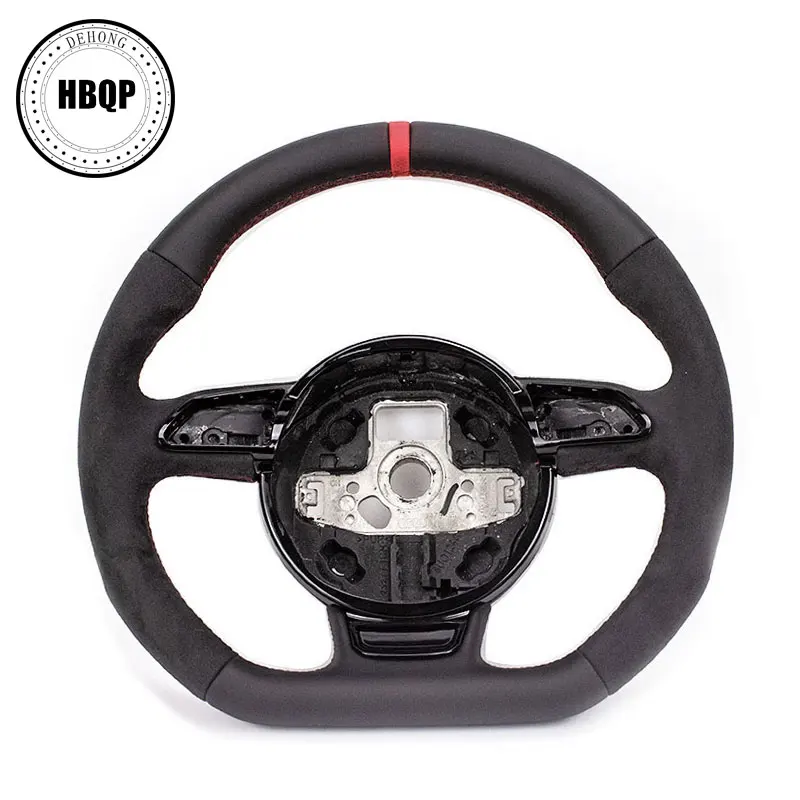 

Suitable For Audi Steering Wheel A3 A4 A5 A6 A7 Q3 Q5 Q7 Fully Perforated Steering Wheel Flat Bottom Sports Steering Wheel