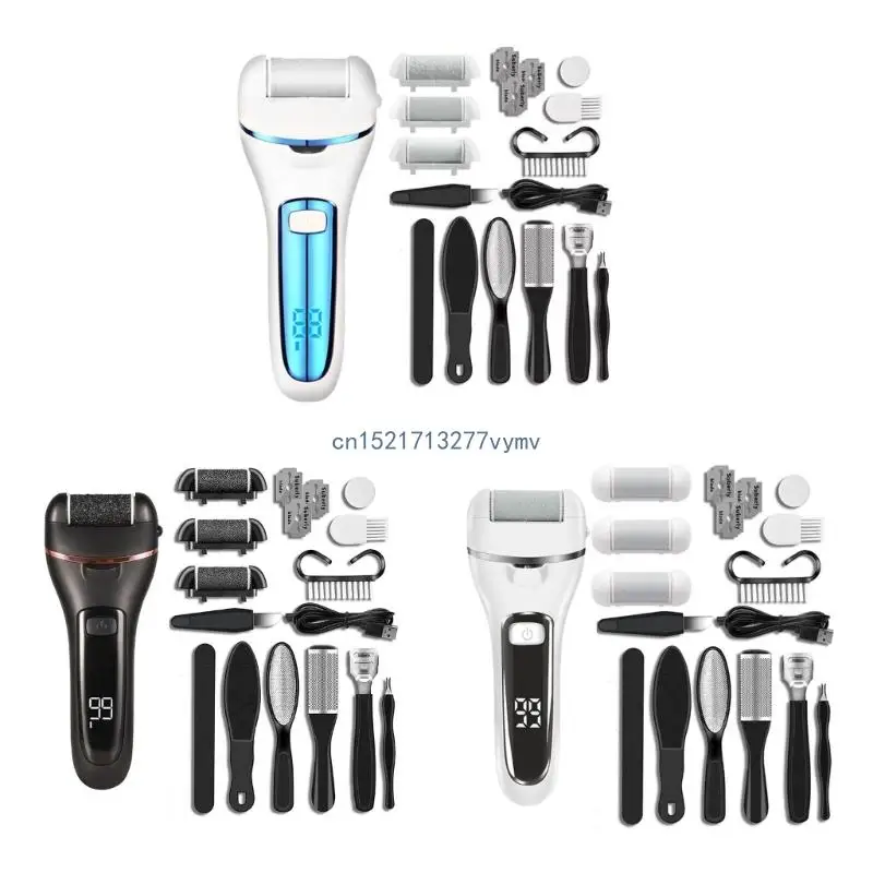 

Foot File Pedicure Tools Foot Grinder with LCD Display 2 Speed for Dead Skin