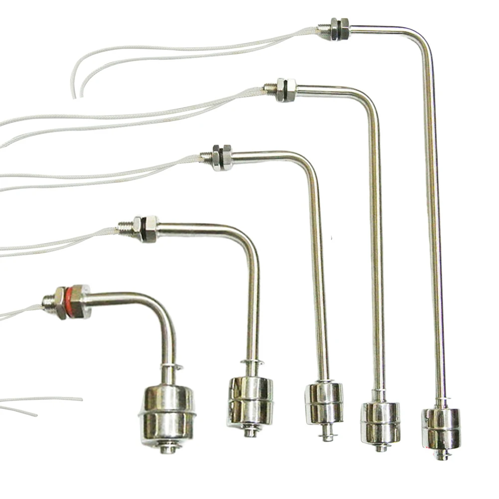 Capteur de niveau interrupteur à flotteur en acier inoxydable réservoir capteur de niveau d'eau à Angle droit contrôleur de commutateur à flotteur de Type L