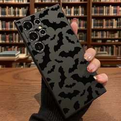 Black Bat Silhouette Soft Slim Fit Phone Case Cover - Galaxy A42 5G (Black DQMYZMCJM)