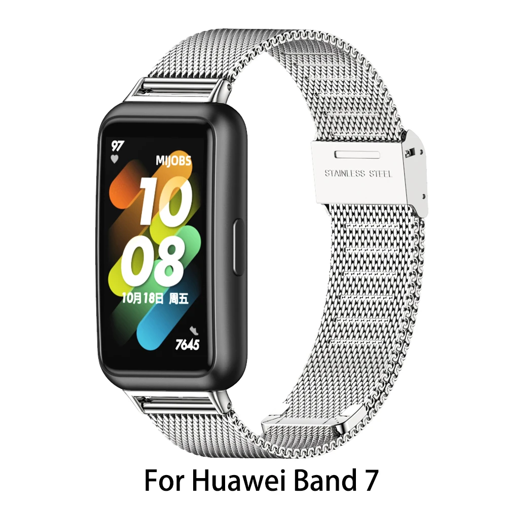 Premium Metal Wristband Bracelet - Smartwatch Strap Replacement Accessory