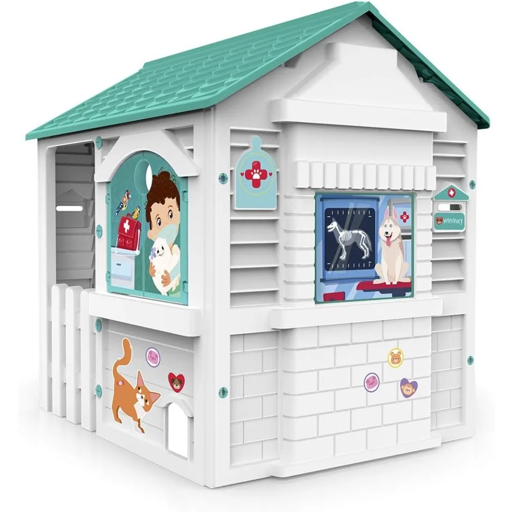 Description Picture 3 of itemPlayhouses,Veterinary Play House Outdoor Playset for Kids Veterinarian Indoor Playset for Pretend Play Outdoor Kids Play Set Vet